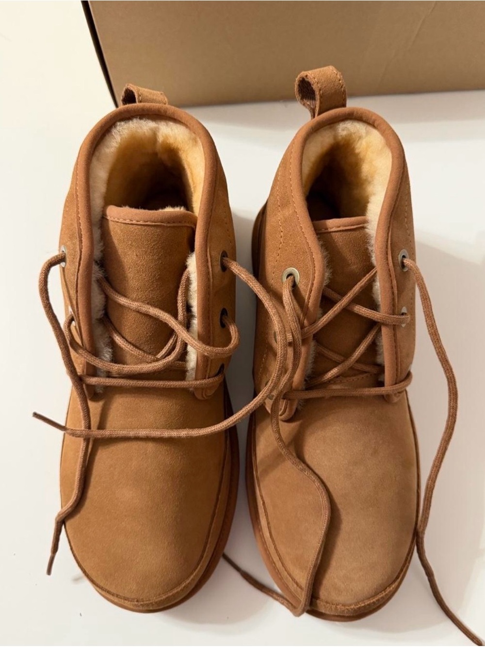 L.L.Bean 11 Women’s Wicked Good Boots tan suede upper cozy shearling New in box